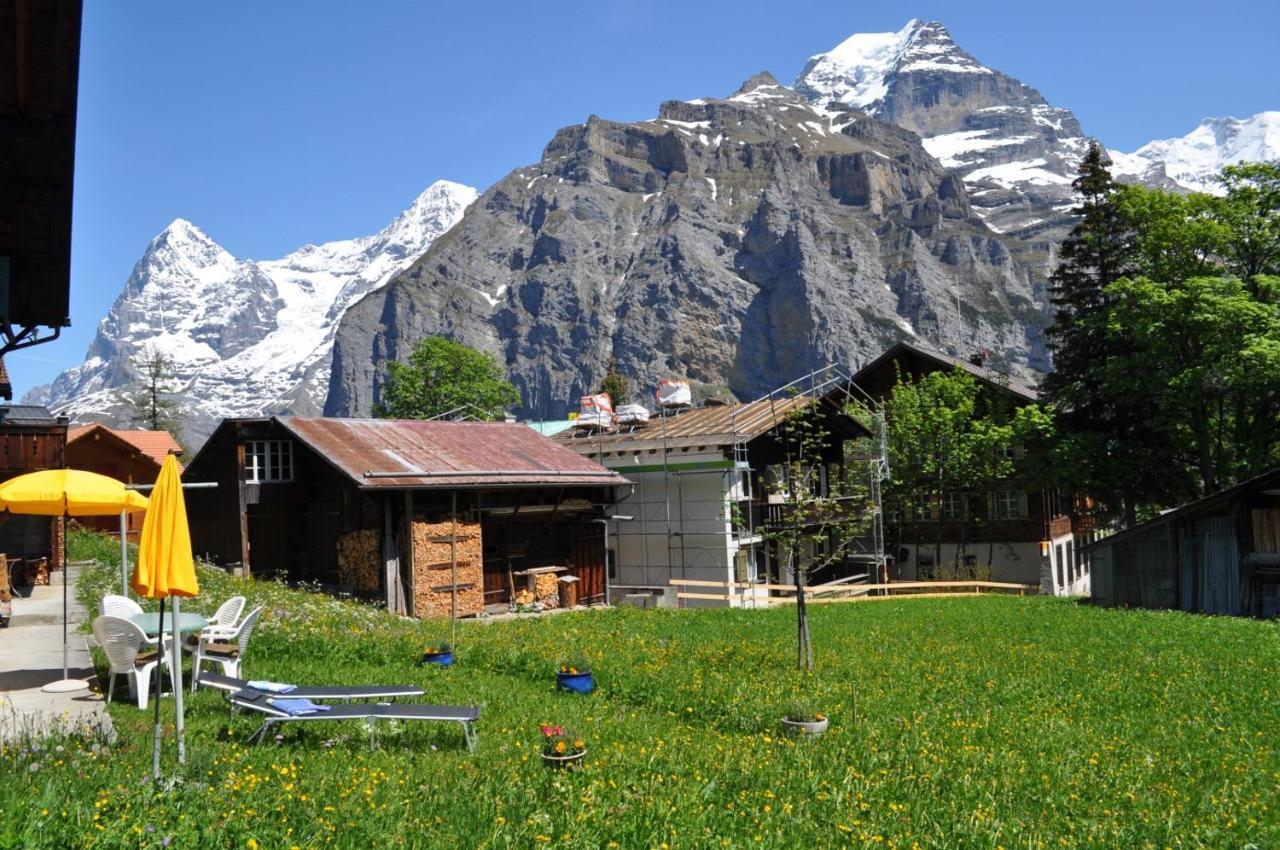 Chalet Bim Chilchli Mürren Esterno foto
